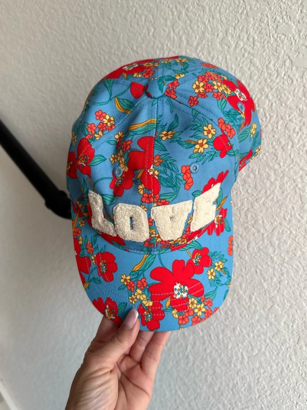 Tory Burch Printed Love Cap In Wildflower NWOT